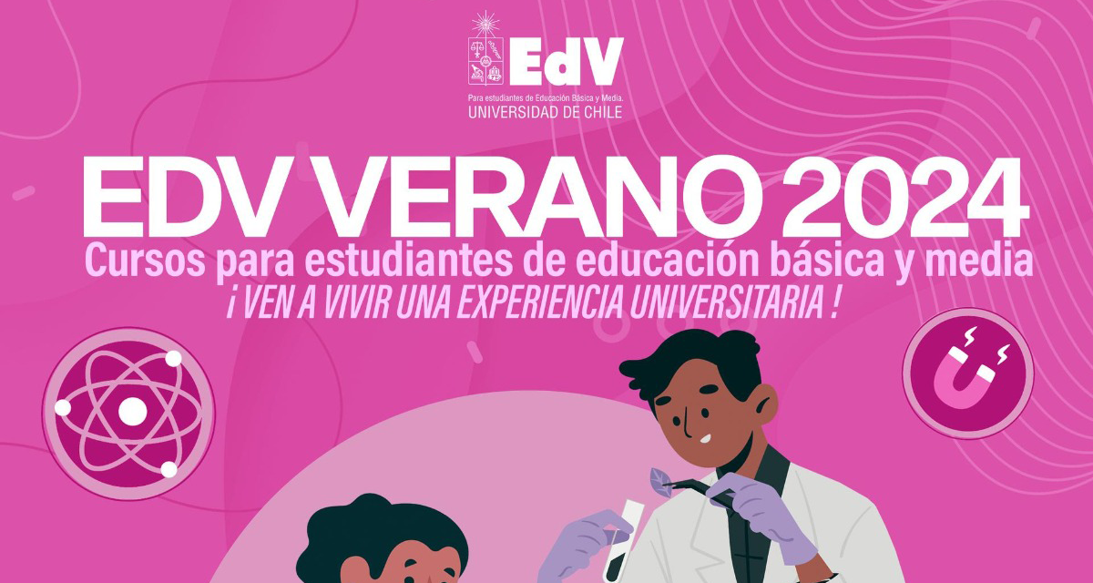 Cursos de Verano de la Universidad de Chile para estudiantes de Educación básica y media.